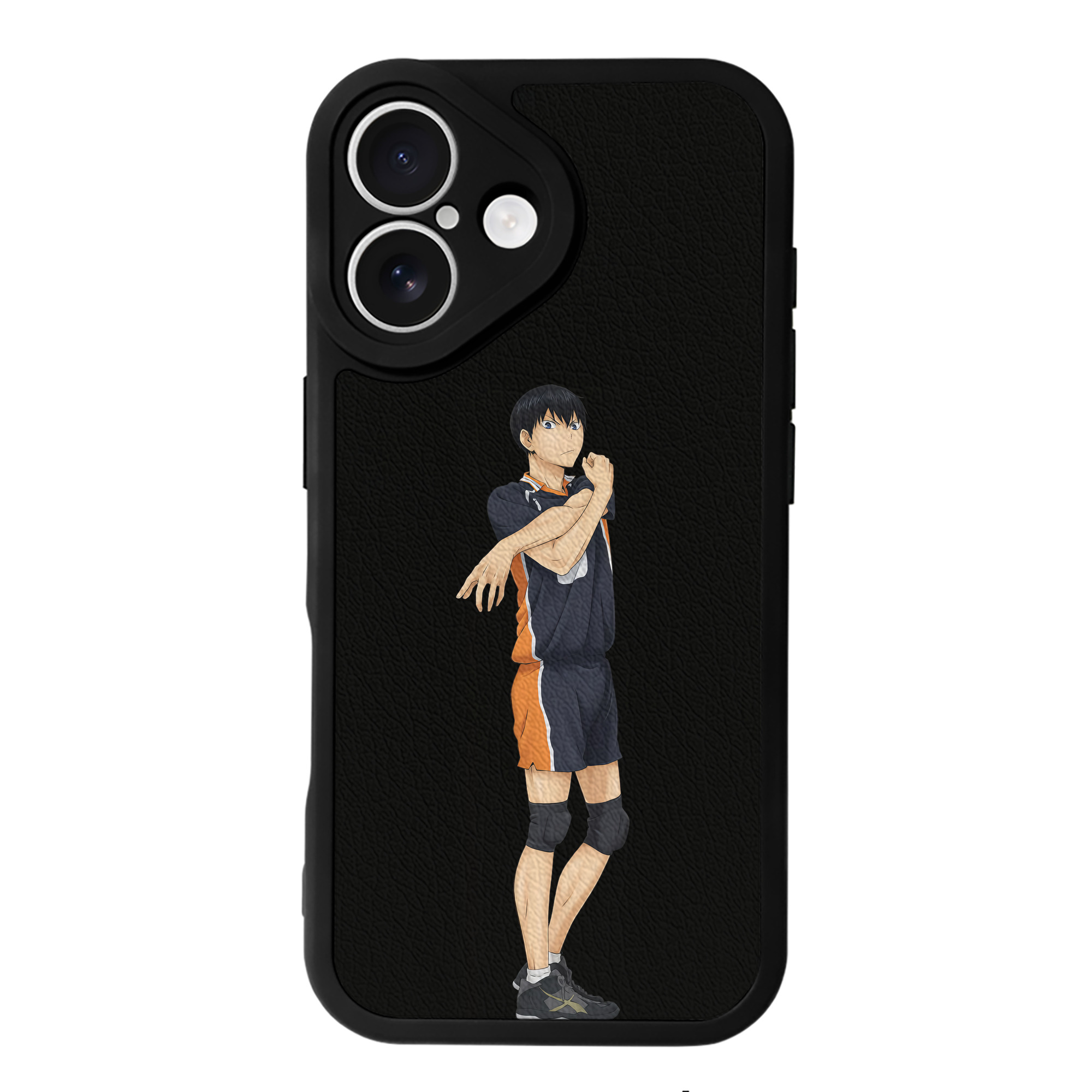 （画像用） ハイキュー!! Haikyu!! 【iPhone 16シリーズ対応】シリコンスマホケース（レザー調） 材質：シリコン